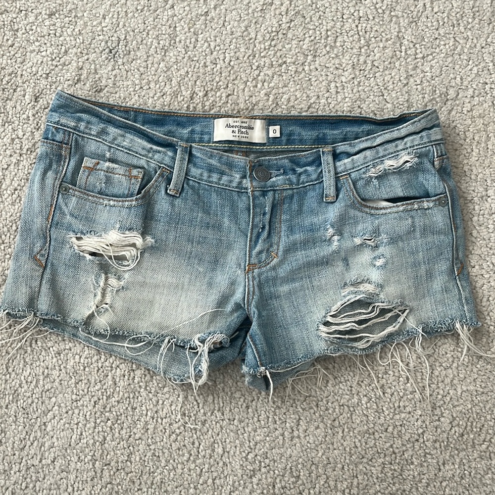 Abercrombie & Fitch low rise jean shorts